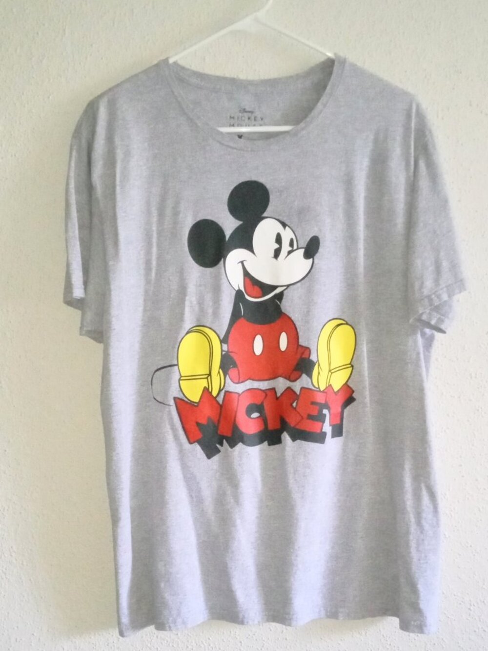 T-Shirt Gray Size L Classic Cartoon Tee